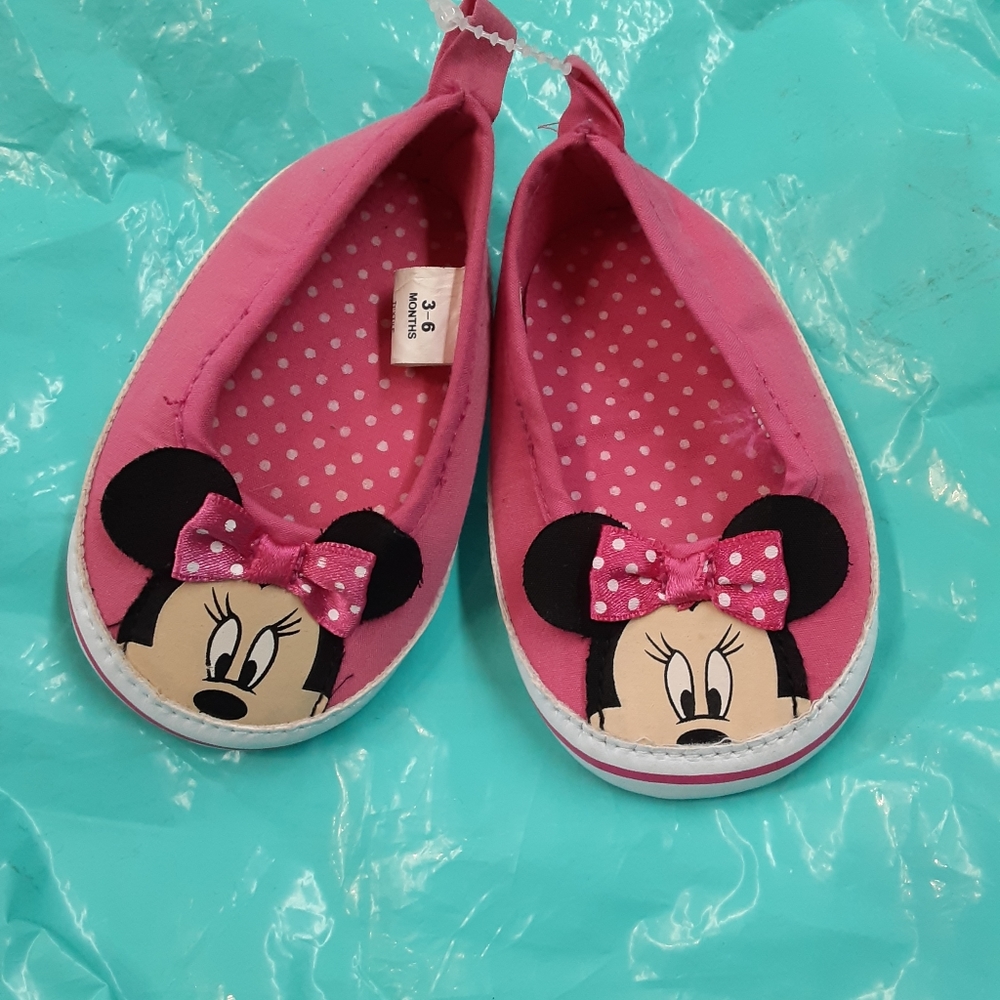 Disney Minnie mouse 3-6 baby shoes